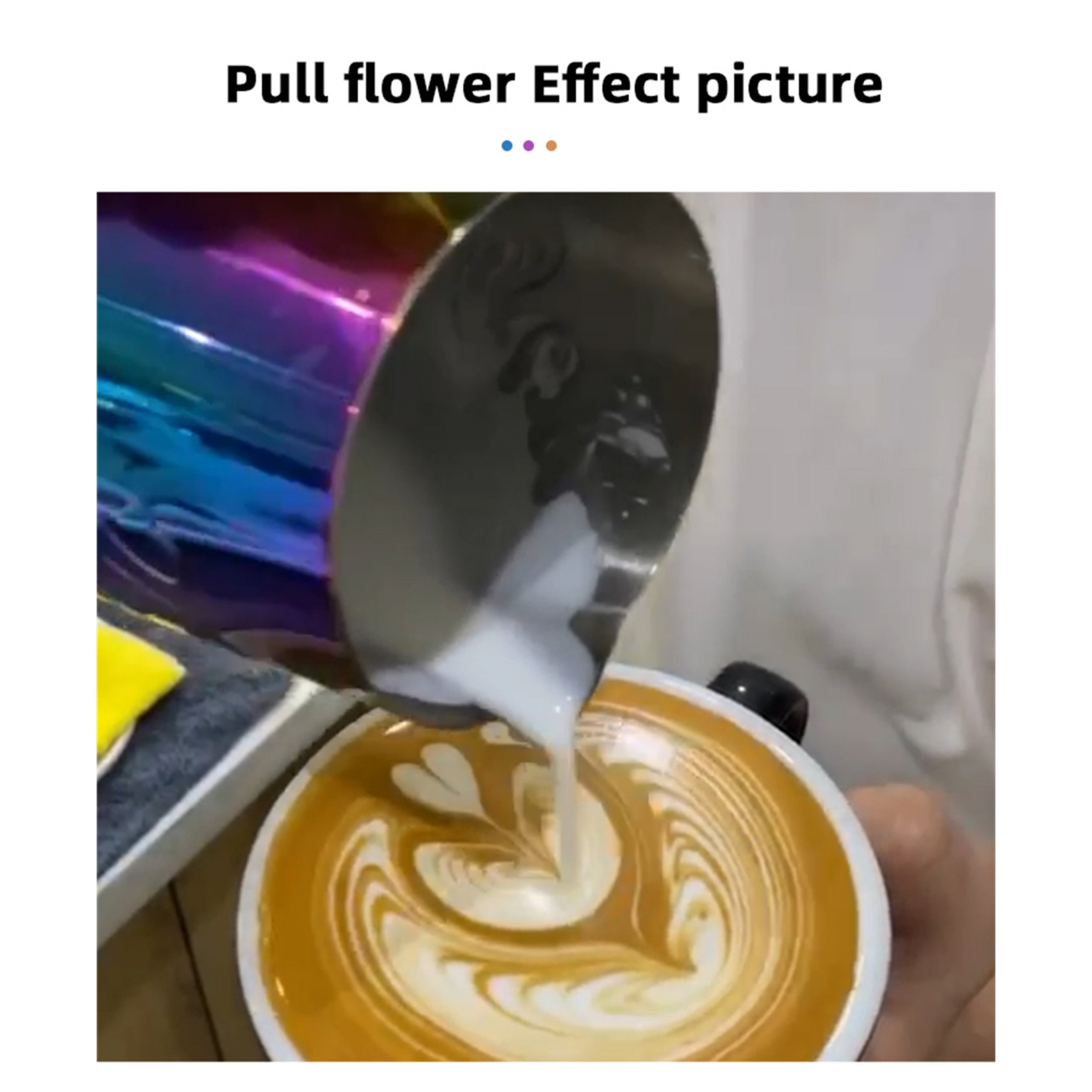 400ml Stainless Steel Milk Frothing Pitcher with Latte Art Pen and Teflon Coating