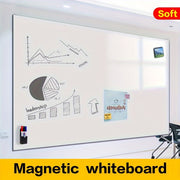 Magnetic Whiteboard Sheet PET Surface Easy Stick Peel Markers Accessories Home Office