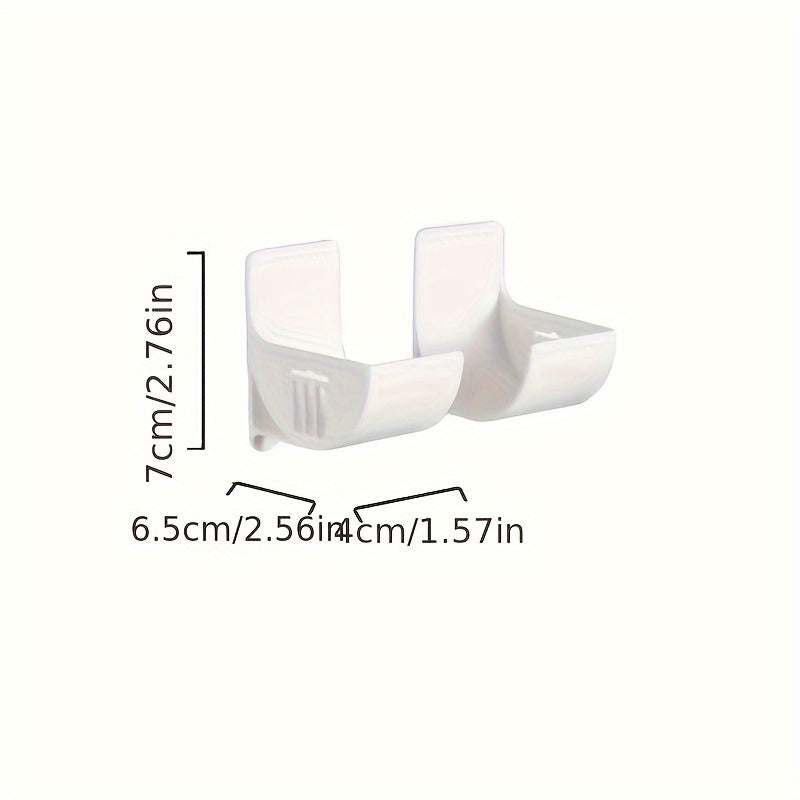 Juego de 4 estantes ajustables de almacenamiento para cocina blancos sin taladro, ahorradores de espacio, organizador