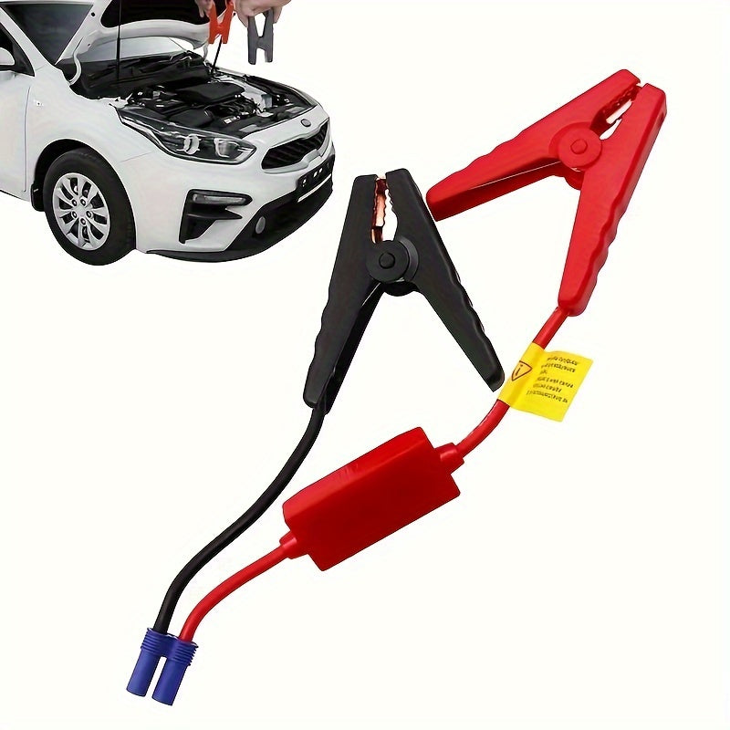 12V Car Jump Starter Cable Clips Durable Metal Plastic Safe and Easy Install