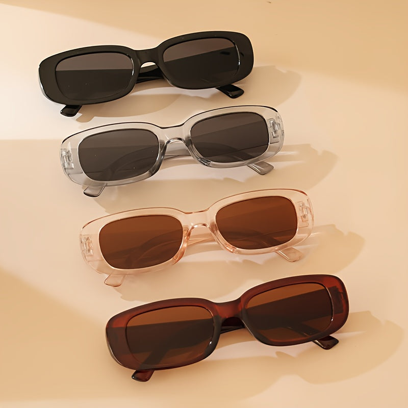 Set of 4 Oval Frame Eyeglasses for Men and Women Stylish Reading Glasses