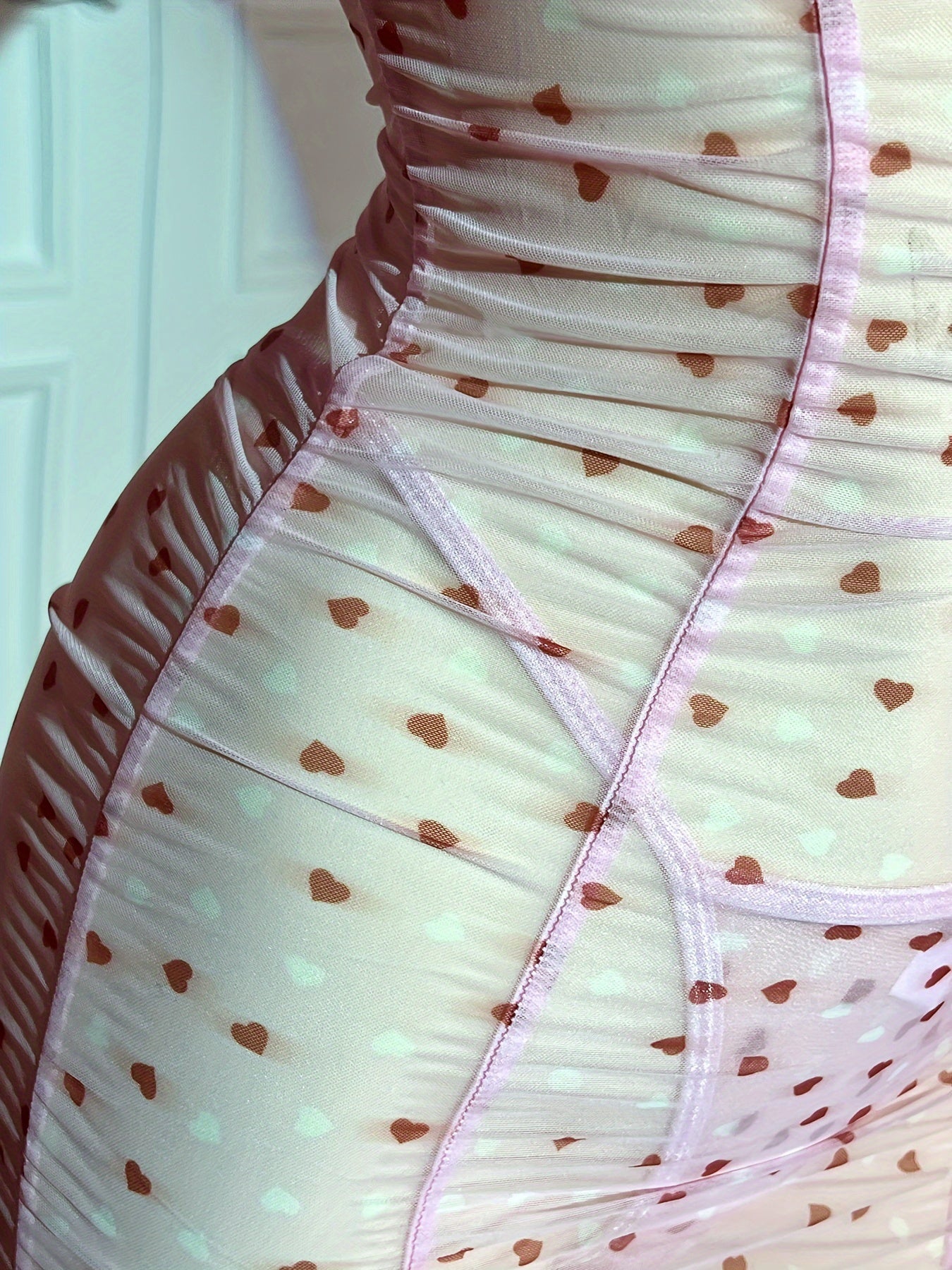 Women’s Mesh Dress Romantic Stylish See-Through Evening Wear