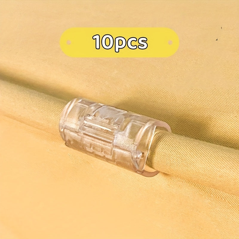 Pack of 10 Blue Heart Pattern Bed Sheet Clips Non-Slip Fasteners for Bumpy Mattresses