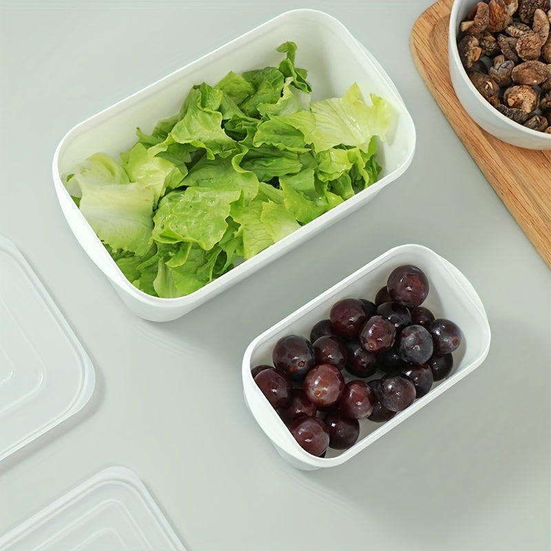 Multi-Size Plastic Food Storage Containers with Soft Lids for Meat Fruits Vegetables