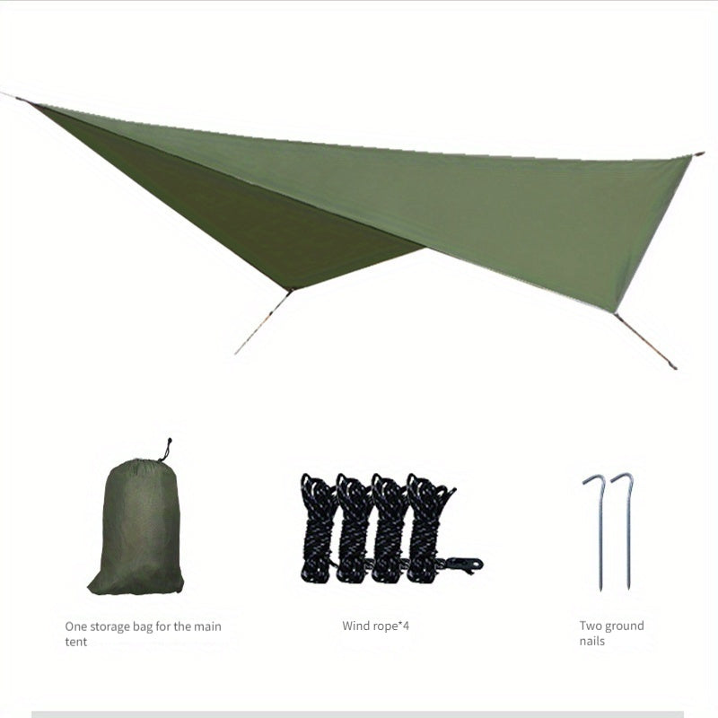 2-Person Camping Hammock with Mosquito Net Durable Nylon 272KG Capacity Outdoor Swing Rope