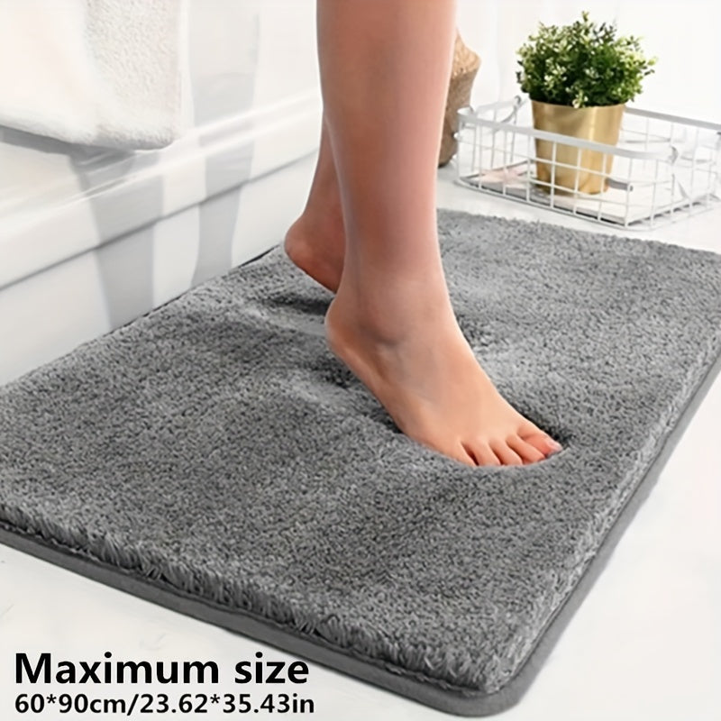 Thickened Plush Absorbent Non-Slip Bathroom Bathtub Rug