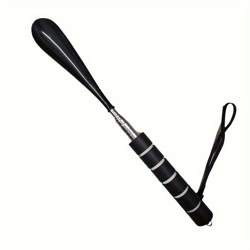 Stainless Steel Telescopic Shoe Horn with Non-Slip Grip and Adjustable Length