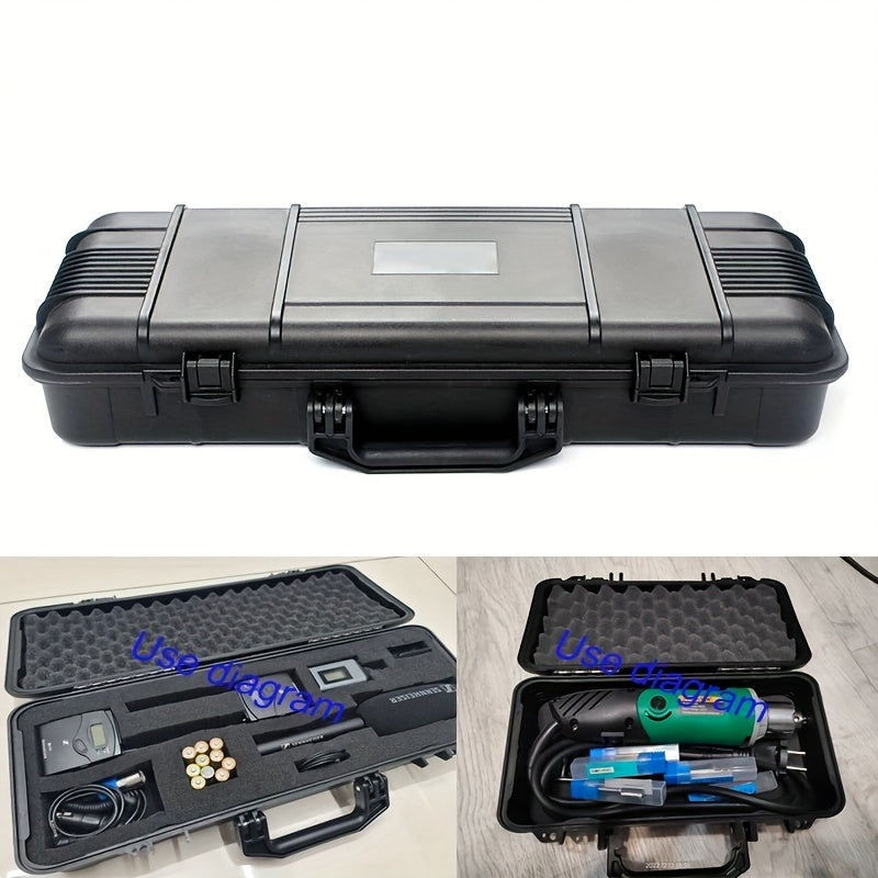 Black Hard Shell Suitcase with 6 Sizes Shockproof Wear-Resistant Travel Storage Case