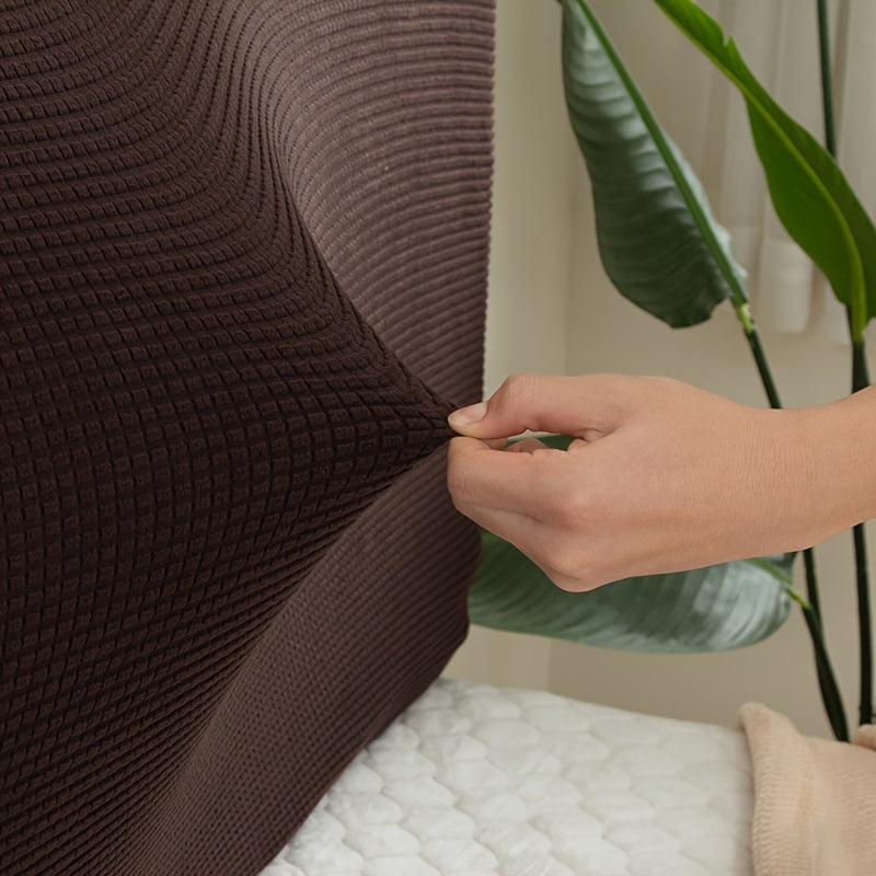 Machine Washable Polyester Fiber Fill Headboard Cover with Macaron-Inspired Corn Texture