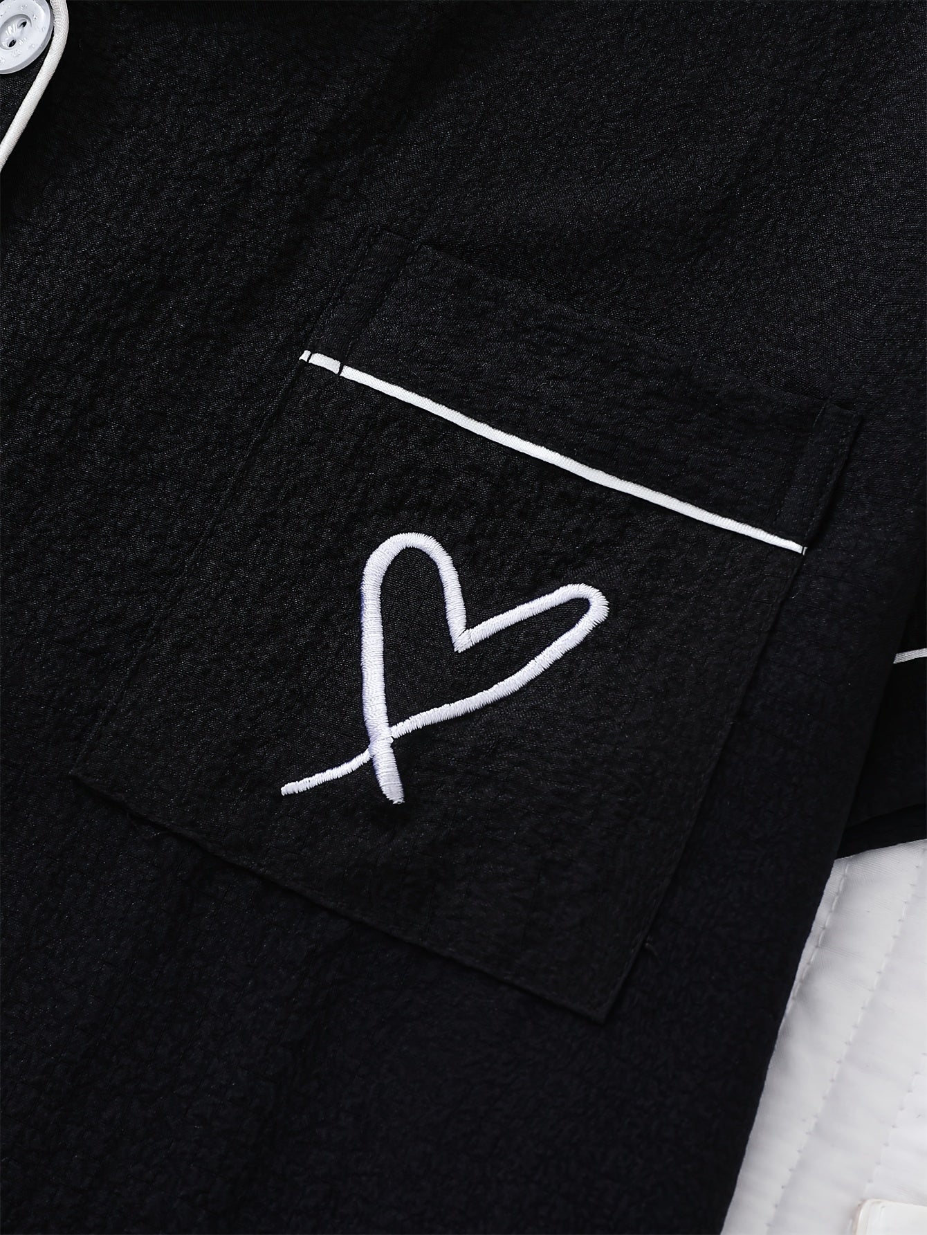 Women's Summer Pajama Set Short Sleeve Top and Bow Shorts 97% Polyester