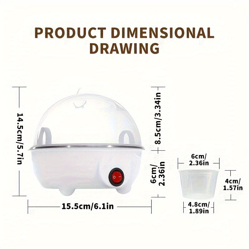 Электрическая яйцерезка для варки, пашотирования и паровой обработки с держателем для яиц