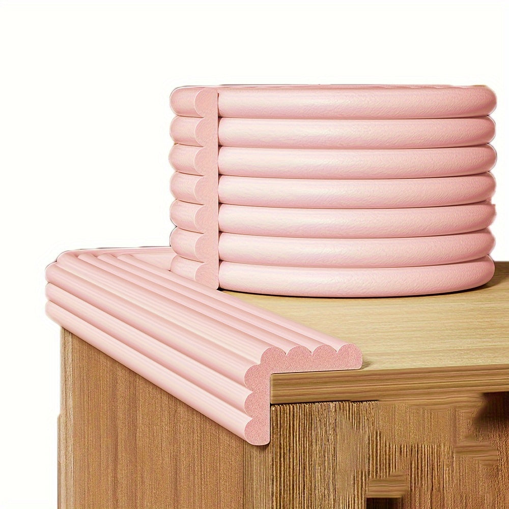 Soft Rubber Safety Edge Guard 198cm Wall Corner Protector Gray Pink Black