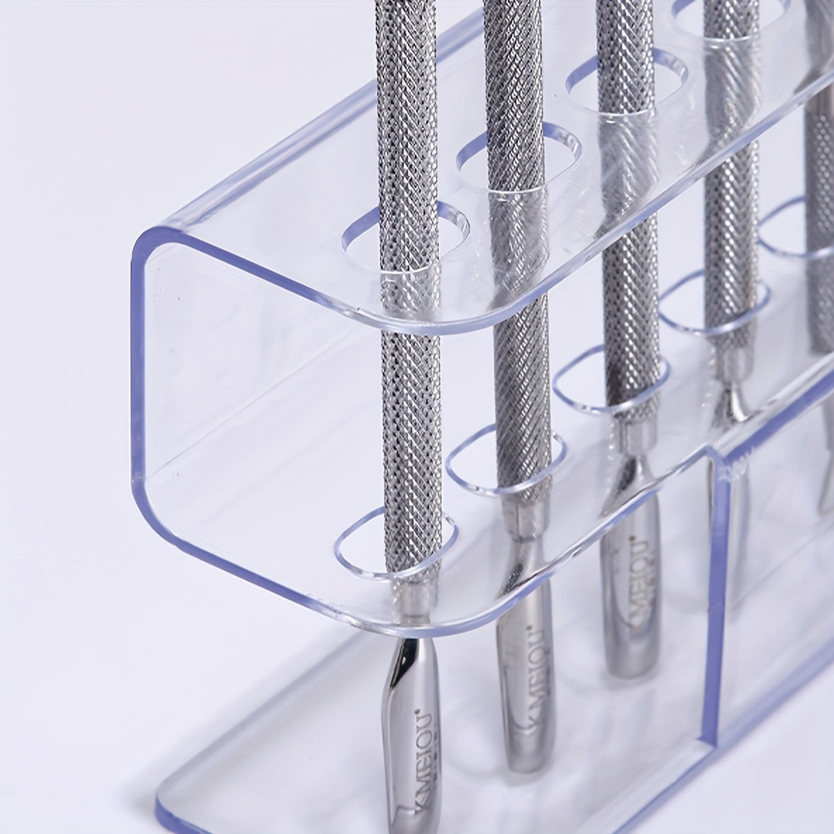 Acrylic Tweezers Organizer Stand, Transparent Lab Tool Holder for Precision