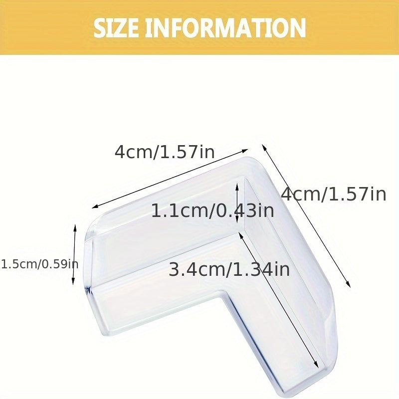 Corner Protectors for Tables L Shape Set of 4 8 12 16 Pcs Clear Edge Bumpers