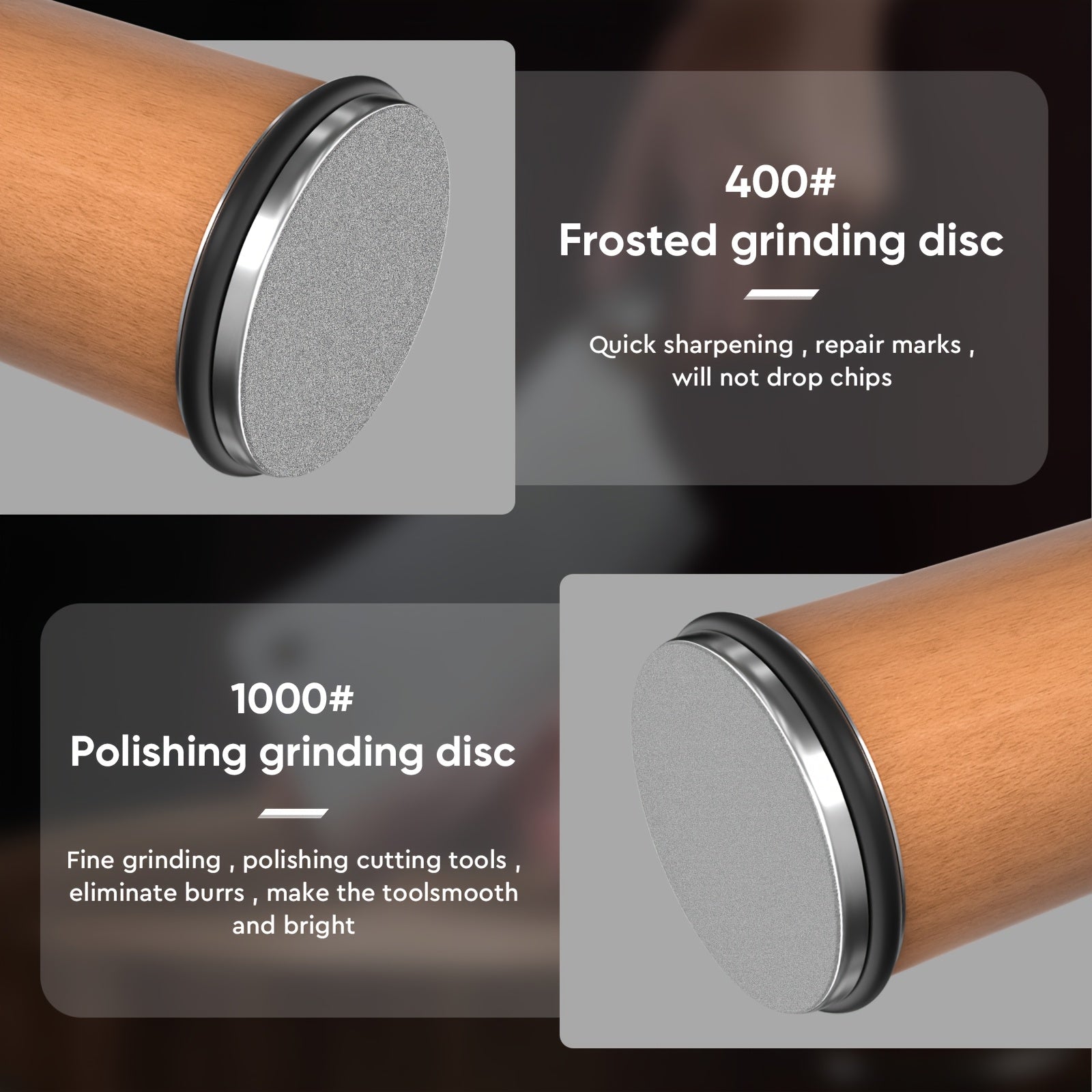 Kit multifuncional de afilador de cortador de cocina con ángulos de 12-21°