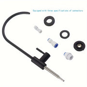 Stainless Steel Kitchen Faucet Extended Spigot Round Shape 304 Grade Non-Electric