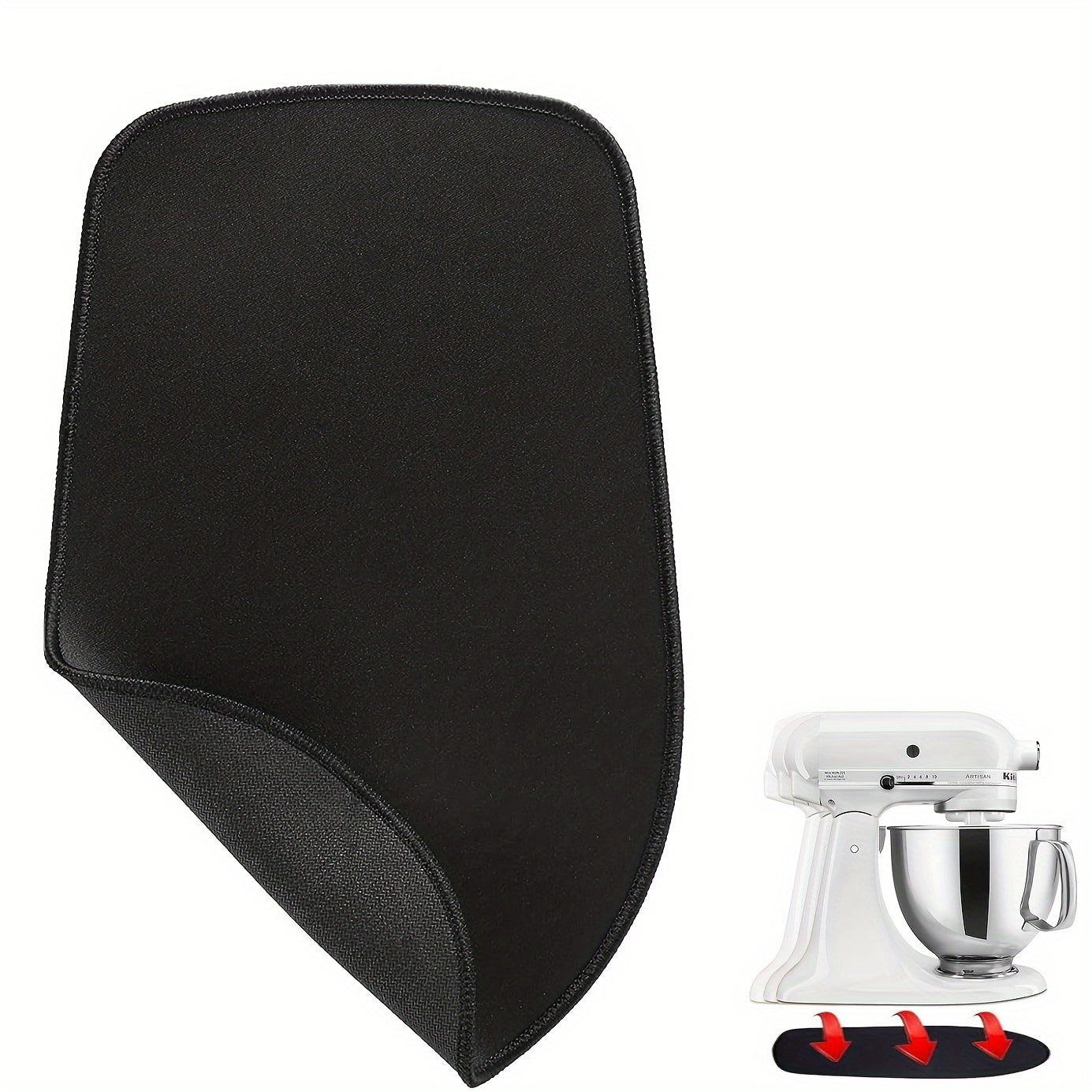 Sliding Mat for 4.5-5 Qt Tilt-Head Stand Mixers Spill-Resistant Tray Rubber Non-Slip