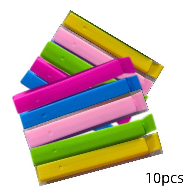 10 ta Qayta Ishlanadigan Plastik Oziq-ovqat Sumkasi Kliplari - Oziq-ovqatni Namlik va Changdan Himoya Qiluvchi Qisqichlar Bilan Yangilab Turing, Oshxonangizni Tashkil Etish Uchun Mukammal