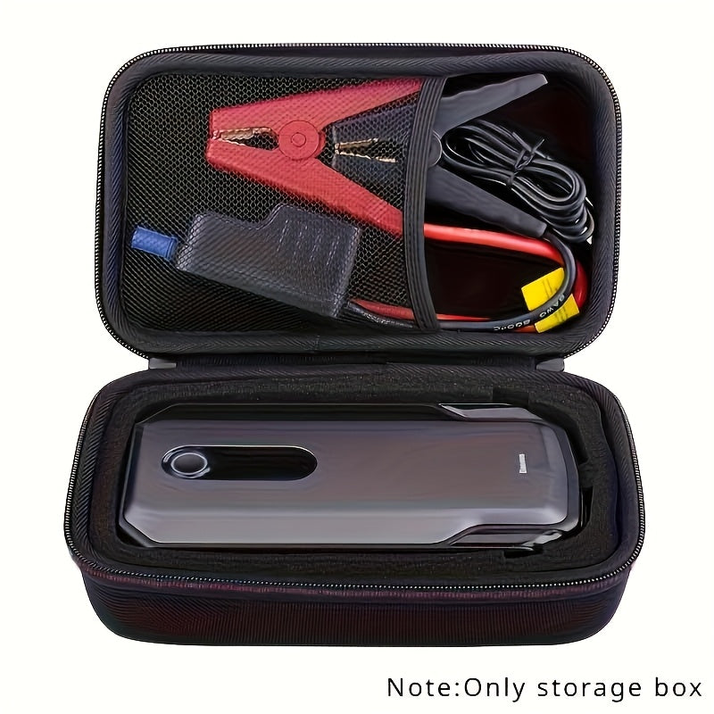 EVA Hard Shell Car Jump Starter Case with Compartments and Accessories