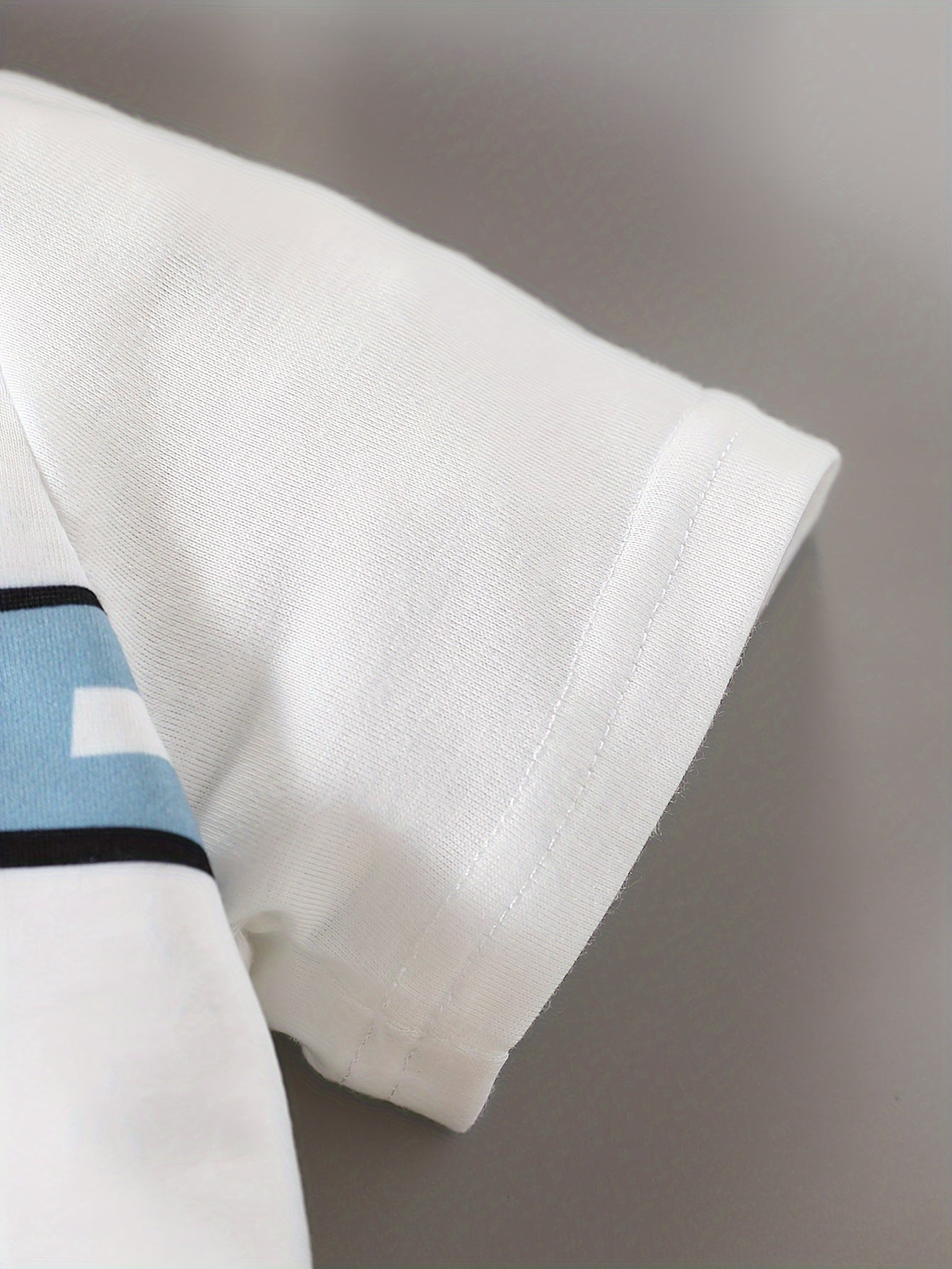 Летний костюм-шорты для мальчиков с геометрическим узором из полиэстера, повседневный, возраст 12 лет и младше