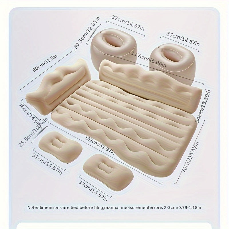 Inflatable Car Bed Rear Seat Mattress for Camping and Travel
