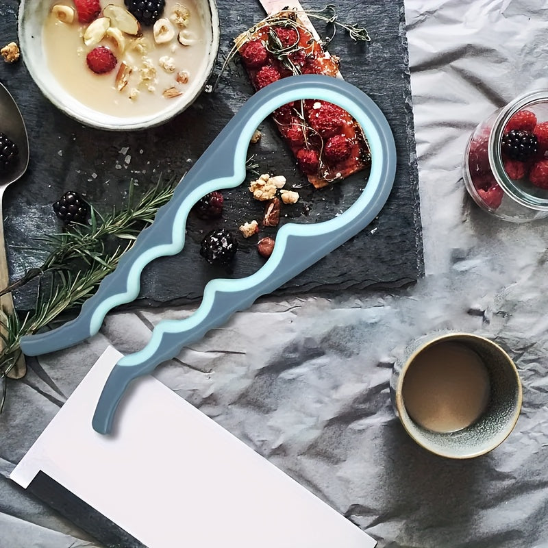 Ergonomic Can Opener with Anti-Slip Grip for Kitchen Use and Jar Bottle Cap Opening