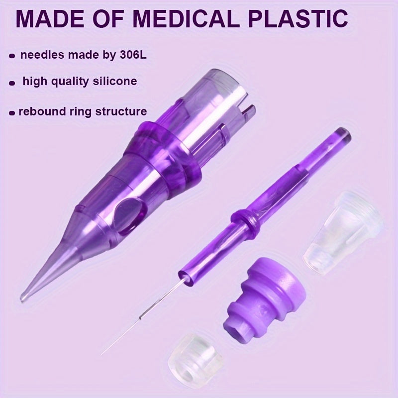 10pcs Tattoo Needle Cartridges 1RL Microblading PMU Scalp Lip Eyebrow