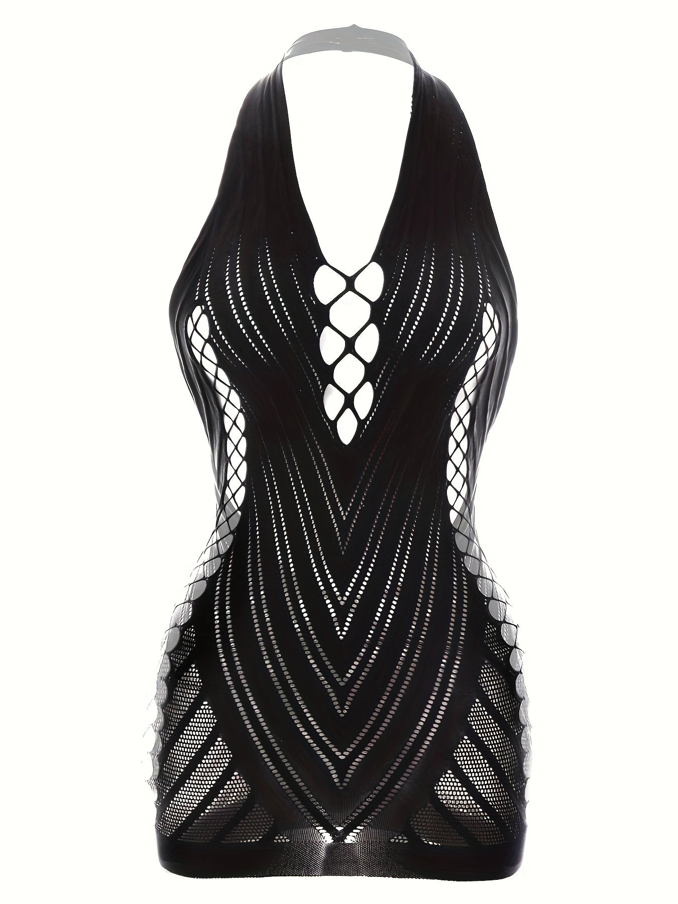 Women's Fishnet Bodycon Dress Set for Sexy Lingerie and Underwear