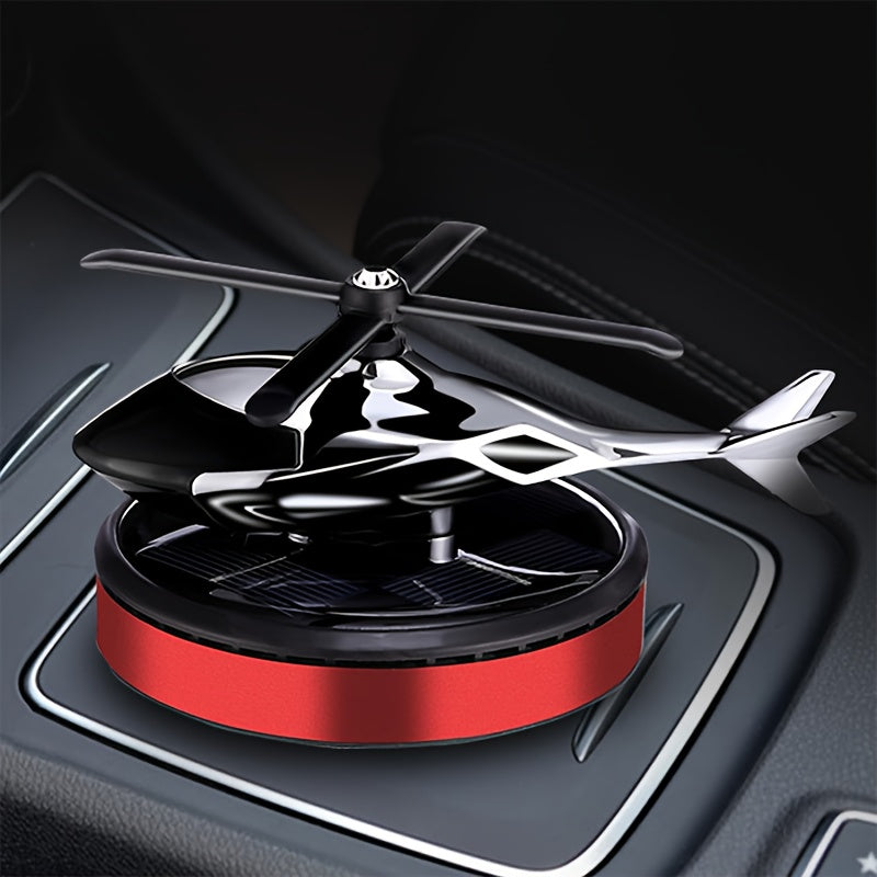 Solar Car Air Freshener Helicopter Model Solar Air Purifier Fragrance Diffuser