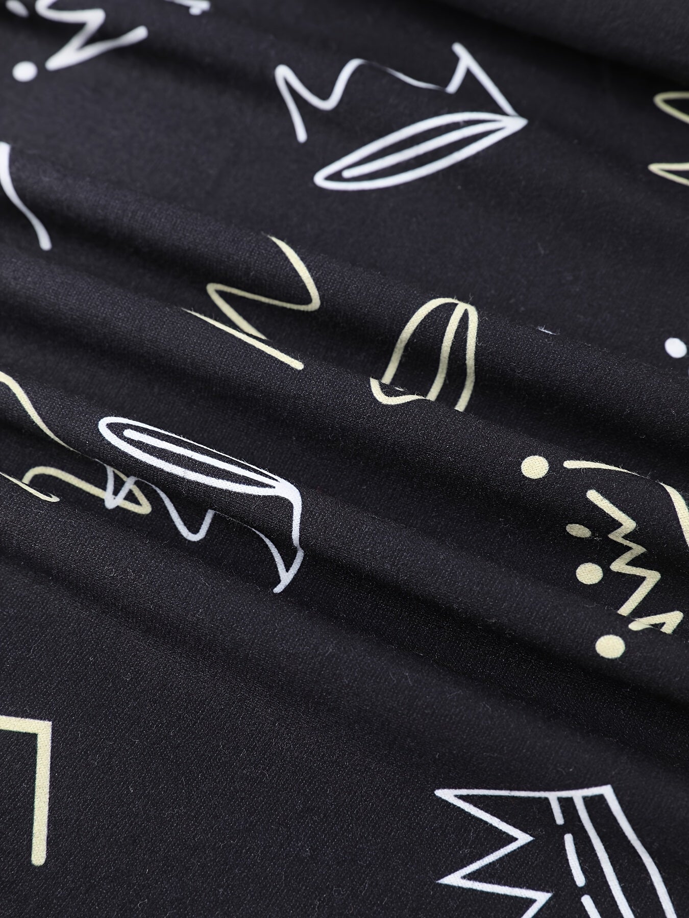 Women's Plus Size Casual Sleep Pants Allover Crown Print Bow Elastic Waist Trousers