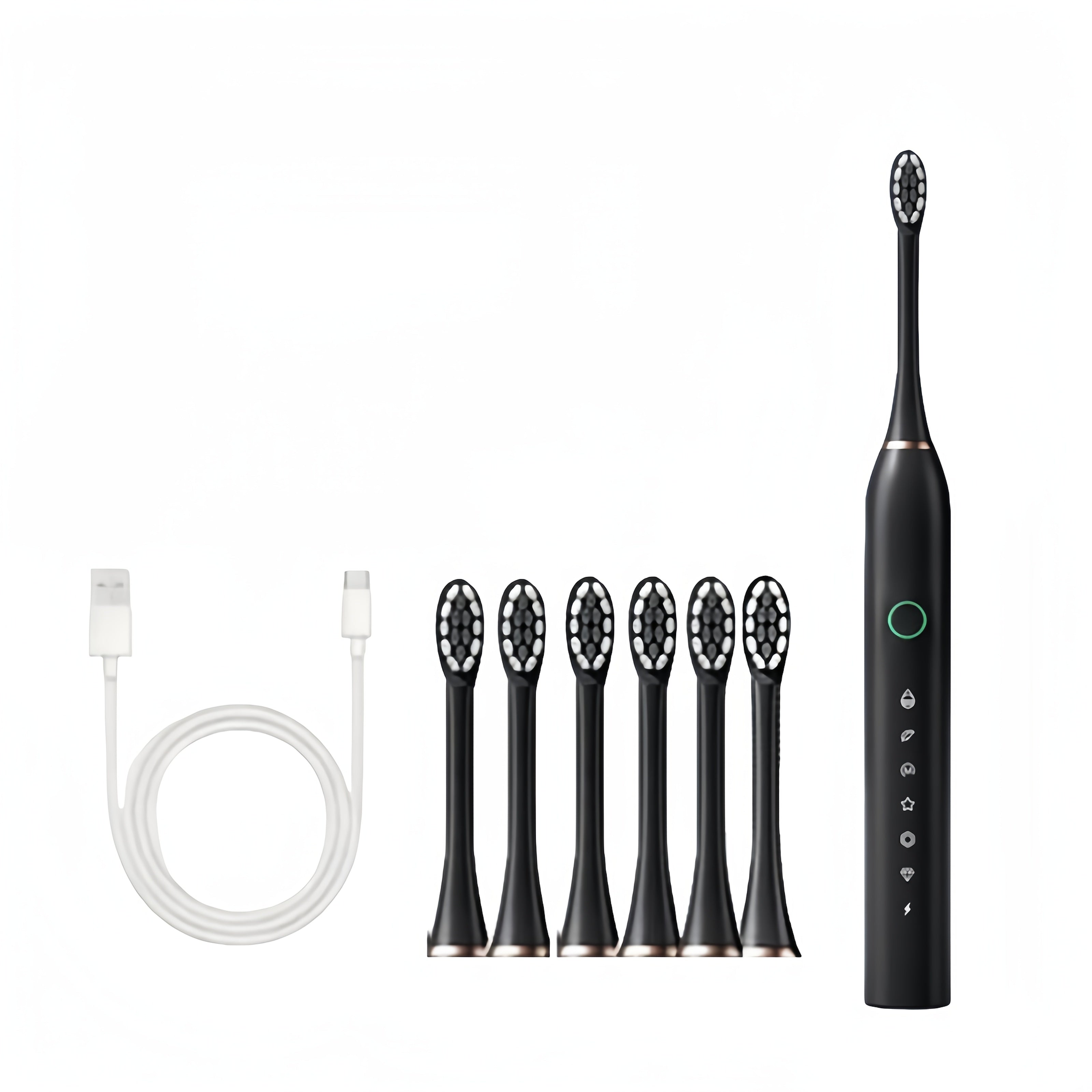 Electric Toothbrush Men Women Rechargeable Acoustic Wave Whitening 6 Modes