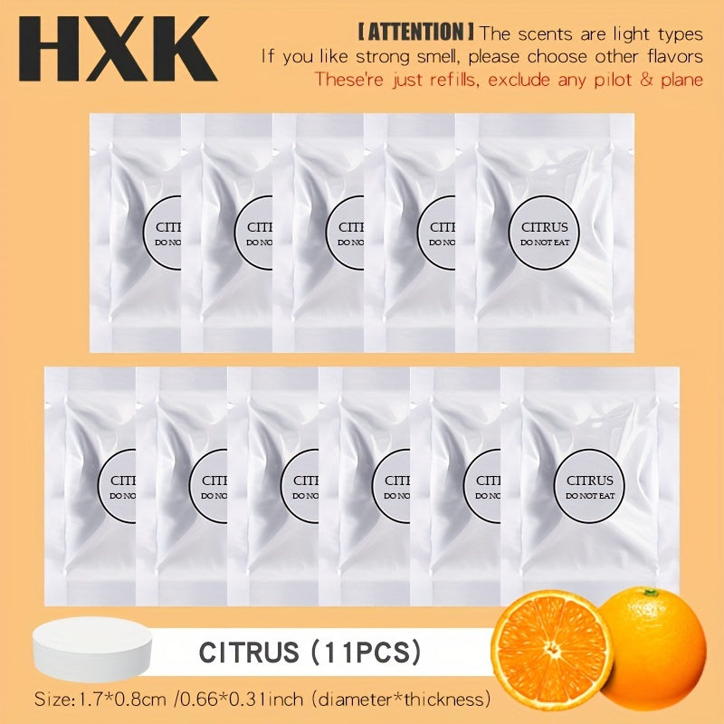 Qattiq avtomobil havo tozalash tabletkalarining almashtirish paketi, konditsioner ventlari uchun