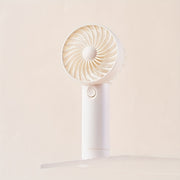 Portable Handheld Mini Fan USB Rechargeable 3-Speed Compact Personal Cooling Pink Purple