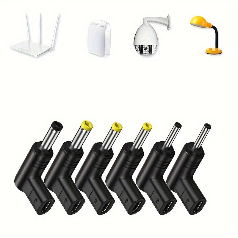 Conector de alimentación USB C a DC para enrutador, tableta, portátil, adaptador de carga de 9V