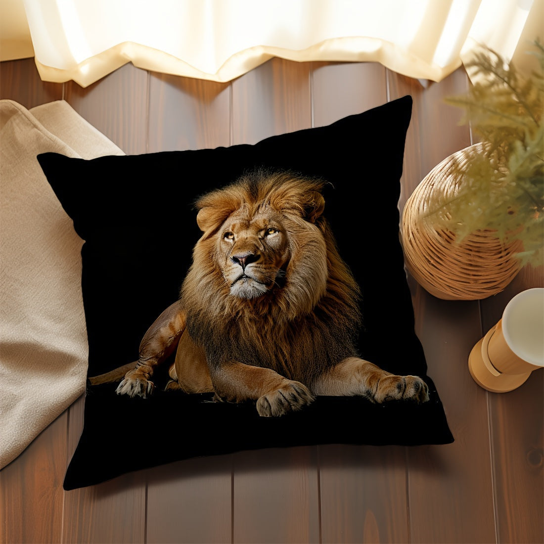 Soft Velvet Throw Pillow Cover 45.72cm with Zip Closure for Living Room Bedroom Car Decor