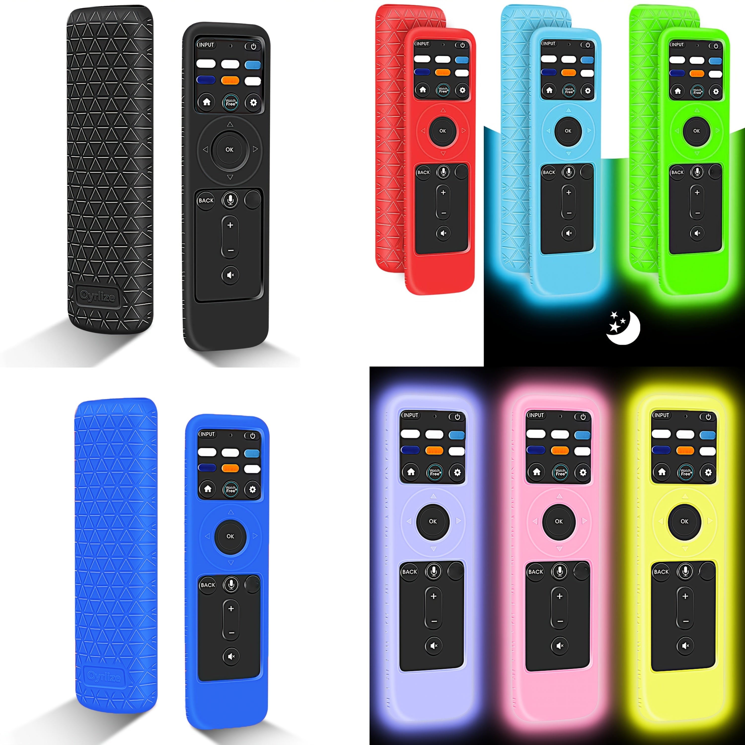 Pack de 2 fundas de silicona para control remoto para el control remoto de Smart TV 2021 compatible con Vizio XRT260