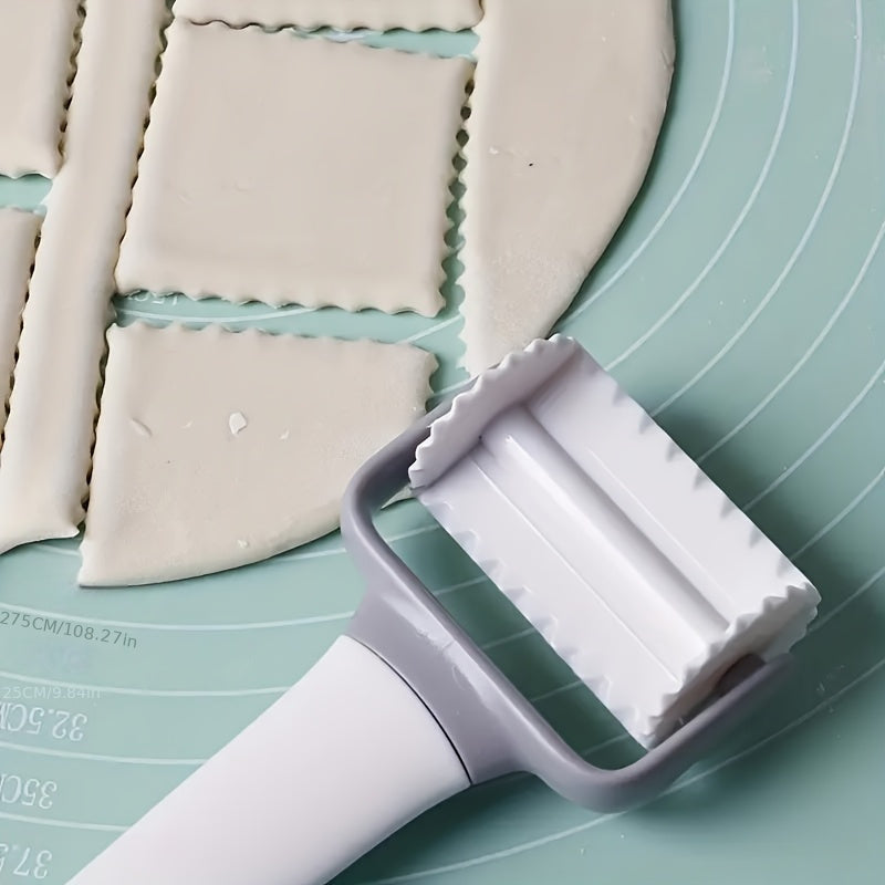 Cortador de masa de plástico con patrón creativo, herramienta multifunción para enrollar, cortador de galletas, pasta y estampado