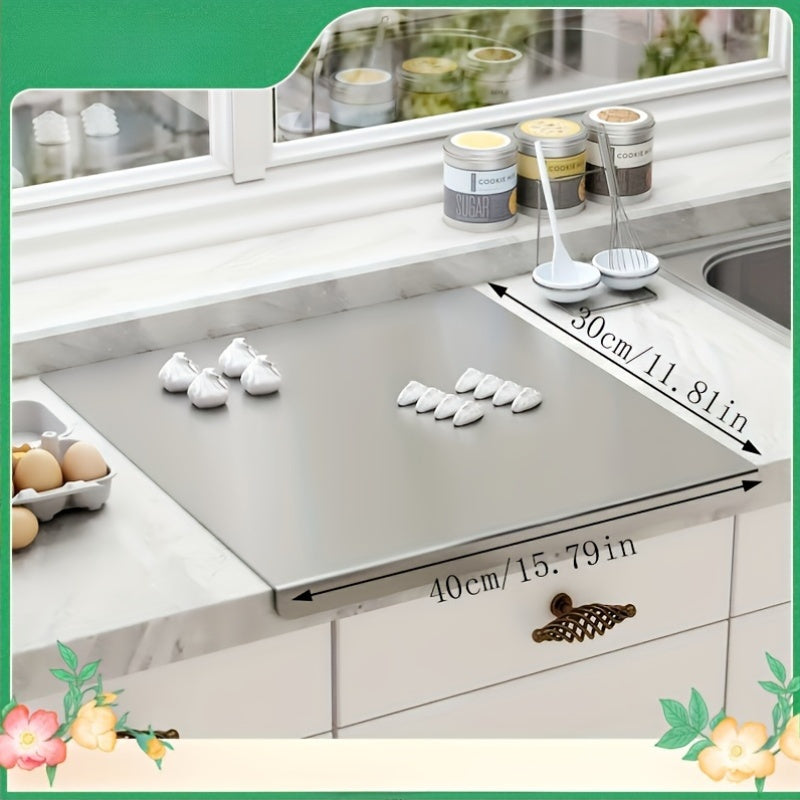 Stainless Steel Chopping Board 304 Grade Mold-Resistant Kitchen Cutting Board