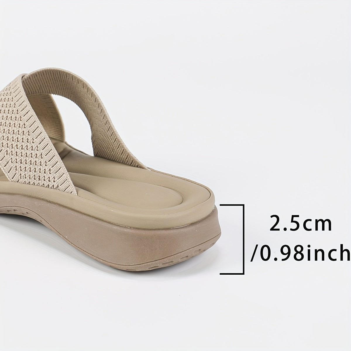 Women's Casual Summer Mary Jane Flats Lightweight Non-Slip Beige