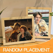 Personalized Wooden Photo Puzzle Frame for Couples with Custom Upload