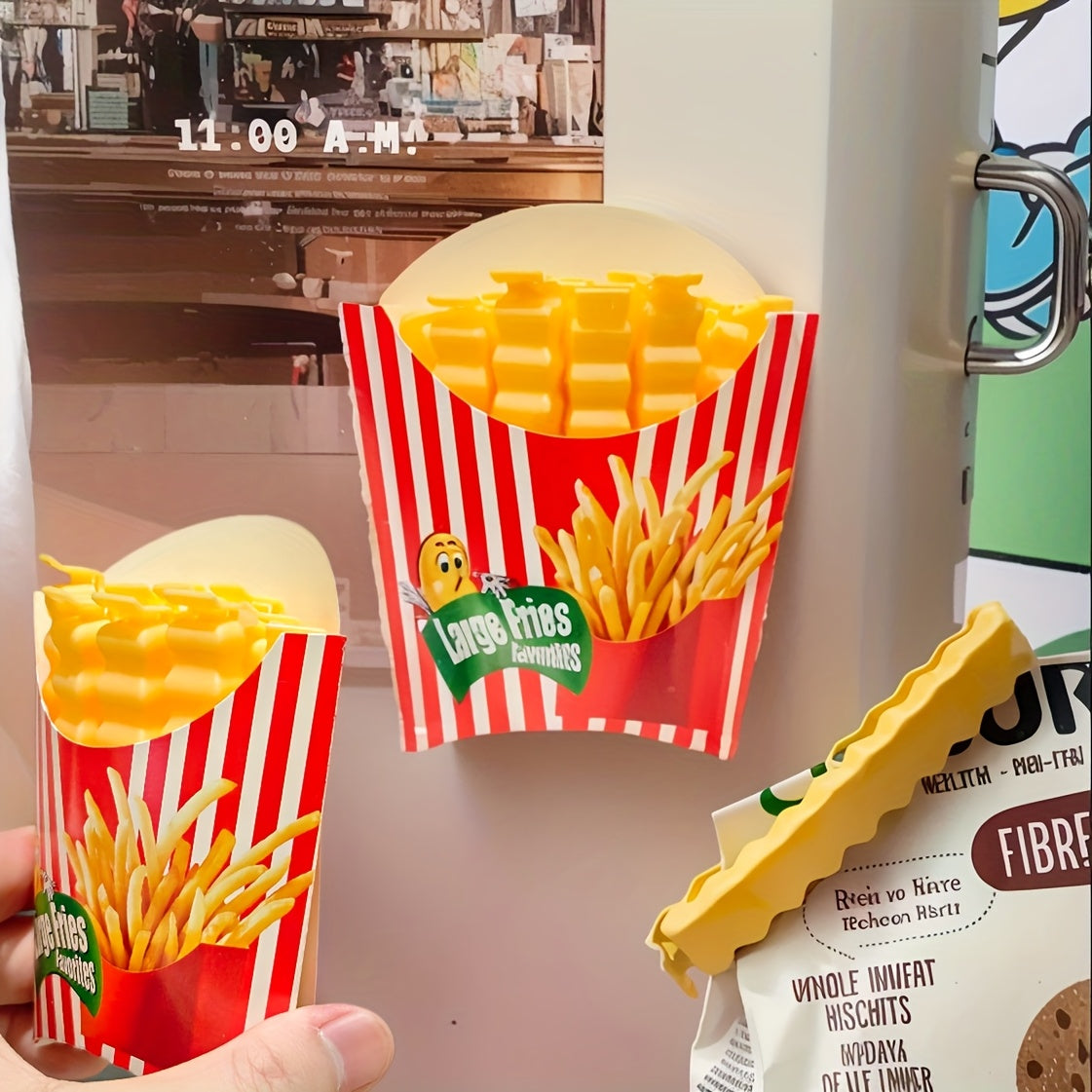 Набор из 12/24 клипс для хранения продуктов, органайзер для холодильника, многоразовый, из ABS-пластика