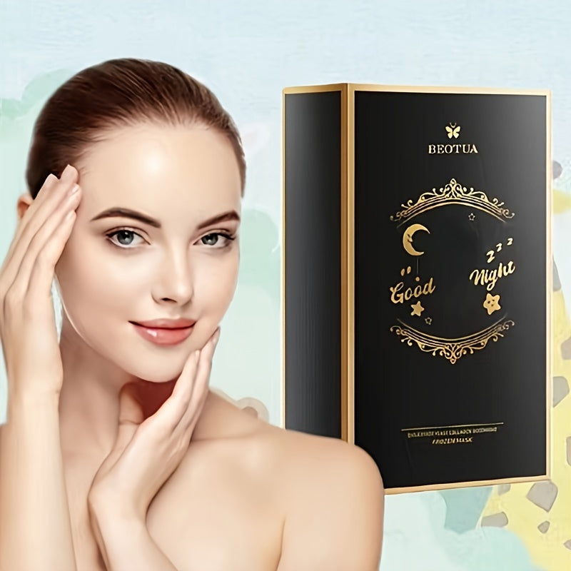 20 Packs Collagen Yeast Extract Facial Masks for Dry Skin No-Rinse Sleeping Masks