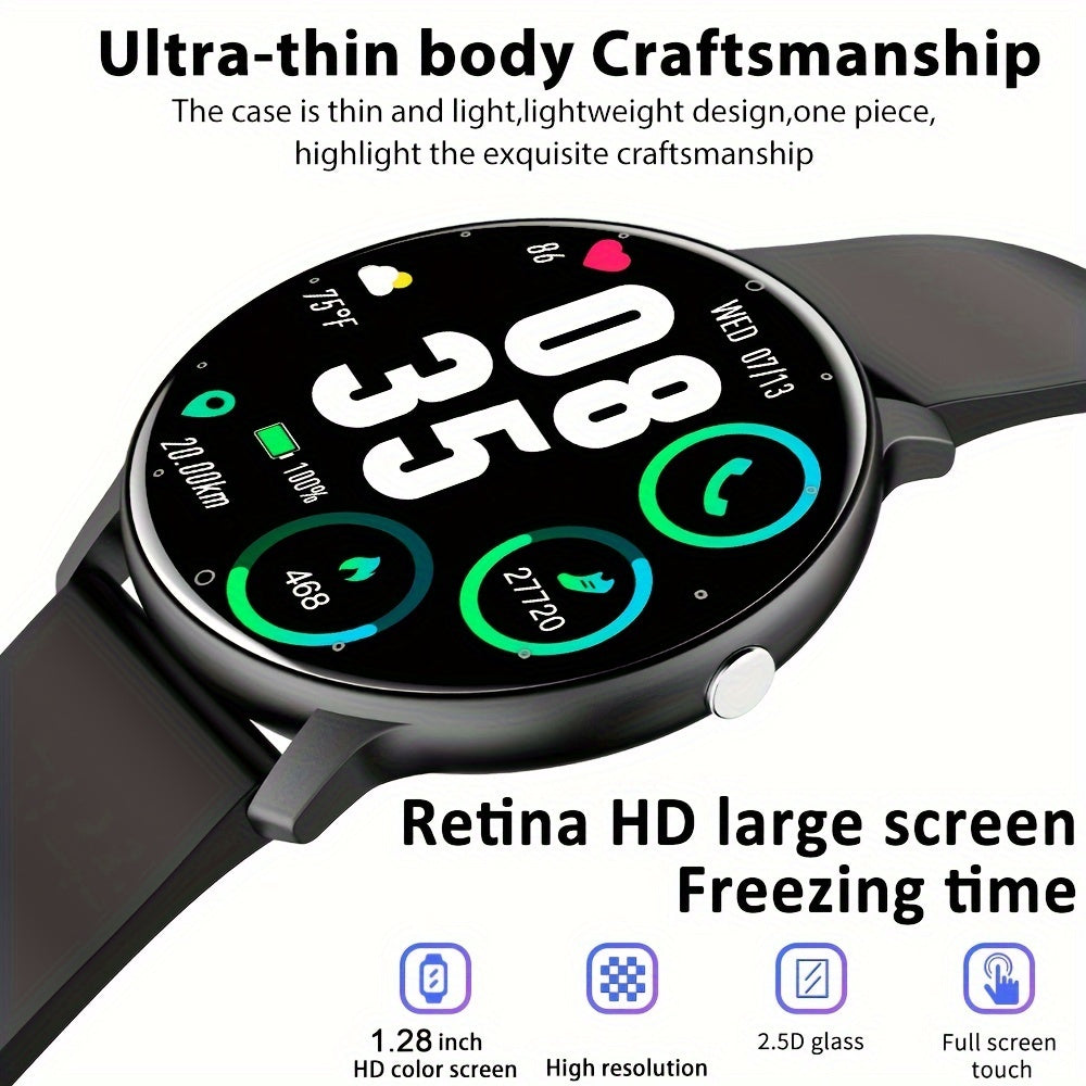 Men and Women Smartwatch with 3.25cm Touch Screen Digital Display Fitness Tracker