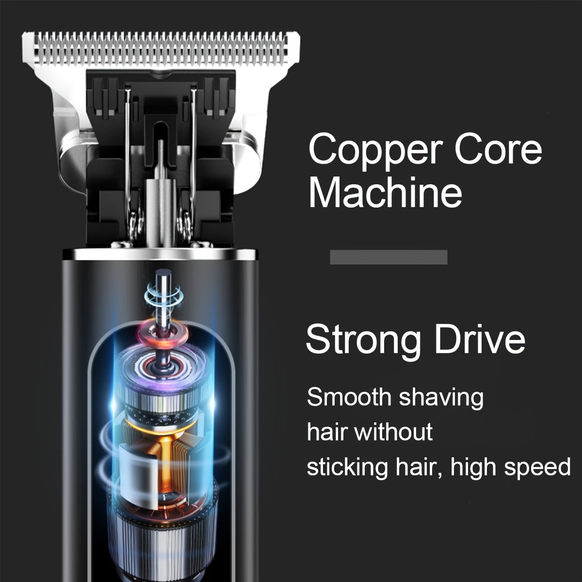 Men's Electric Hair Clipper with LED Display 3-Speed USB Rechargeable Grooming