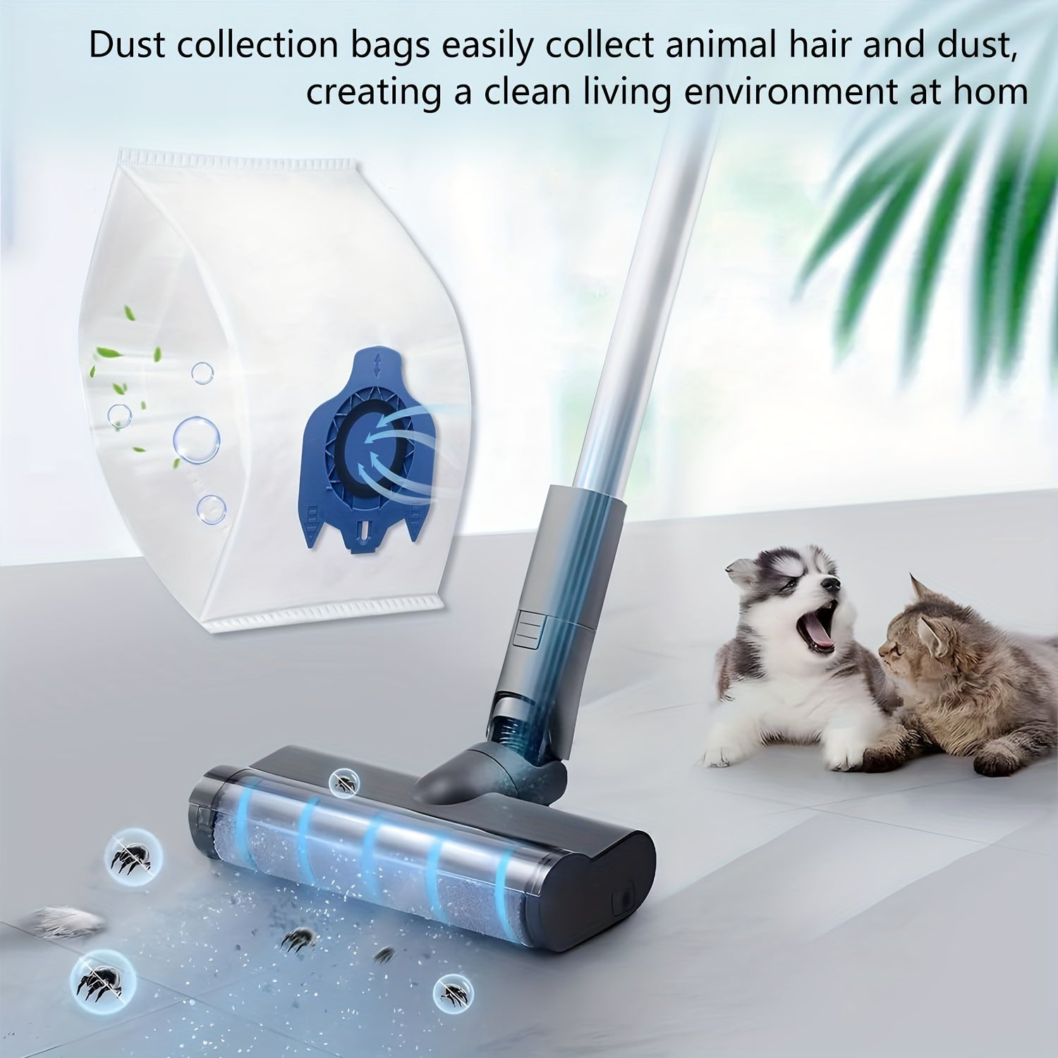 18 Pack Polycarbonate Dust Bags for Canister Vacuum Cleaners, Compatible with C1 C2 C3 S2 S5 S8 S2000-S2999