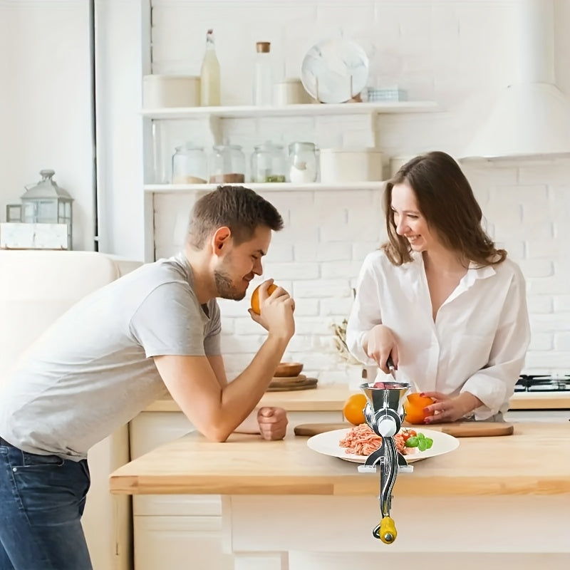 Ручная мясорубка с зажимами для стола для перемалывания мяса и овощей