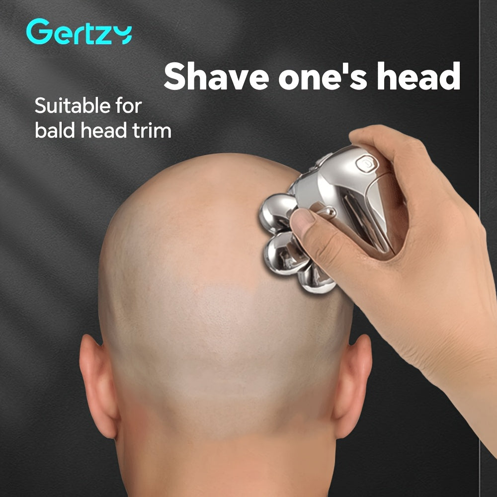 Afeitadora eléctrica con 7 hojas flotantes, recargable por USB, portátil, regalo