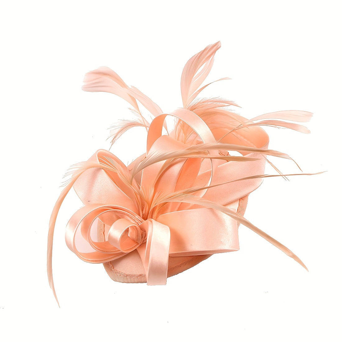 Women's Pillbox Fascinator Hat with Faux Feathers for Halloween and Derby Events