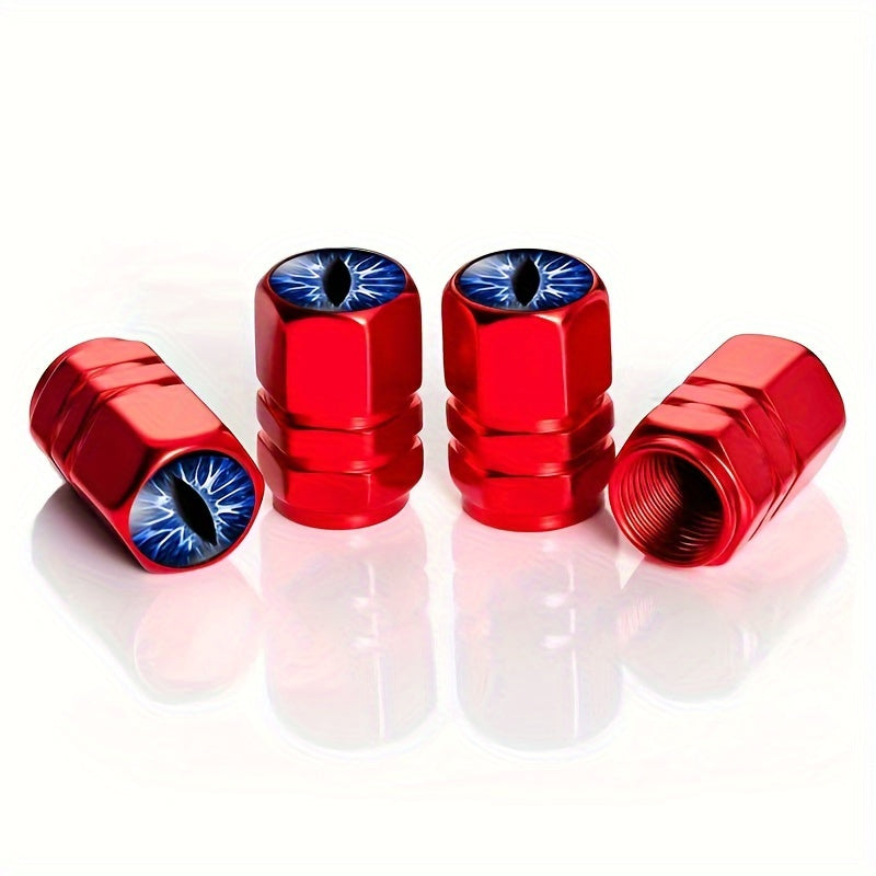 4 шт. синих колпачков на вентильные стержни шин из алюминиевого сплава для автомобилей, мотоциклов, грузовиков, велосипедов