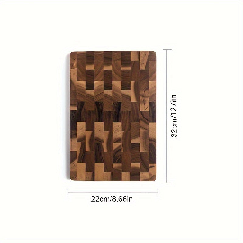 Премиум разделочная доска из акации - двусторонняя для мяса, сыра, хлеба, овощей и фруктов - безопасна для продуктов, идеально подходит для кухни и выездных мероприятий